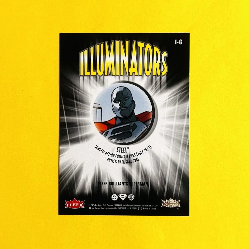 Fleer Brilliants UD‎ Steel I-6 Illuminators Insert Superman DC